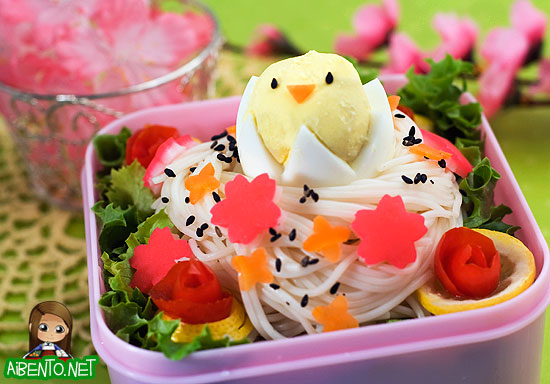 Somen Bird's Nest Bento 1