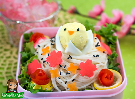 Somen Bird's Nest Bento 2