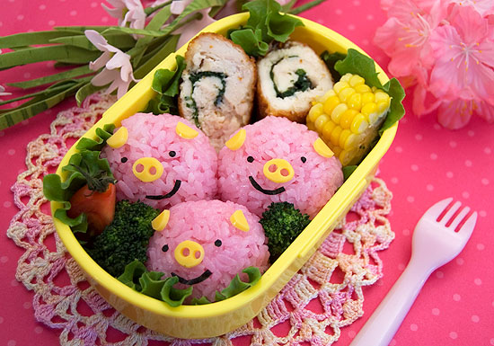 Three Little Pigs Bento