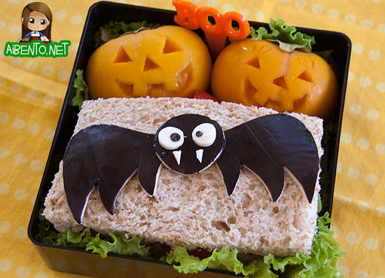 Vampire Bat Sandwich Bento