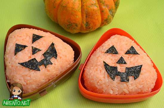 Jack-o-Lantern Musubis