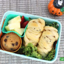 Cute Mummy Hot Dogs Bento