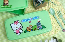 Bento Box #30 – Green Hello Kitty 2-Tier