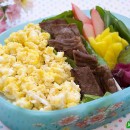 Kalbi with Scrambled Eggs Bento