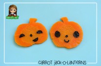 Tutorial: Carrot Jack-O-Lanterns