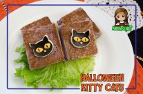 Halloween Kitty Cat Sandwiches