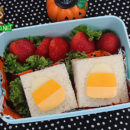 Candy Corn Sammies Bento